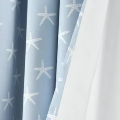 84"x52" Seaside Starfish Blackout Window Curtain Panel Blue - Lush Décor -Love To Dream Baby Shop GUEST 9aab5057 7a63 407d 8c97 516a8cb5ba53