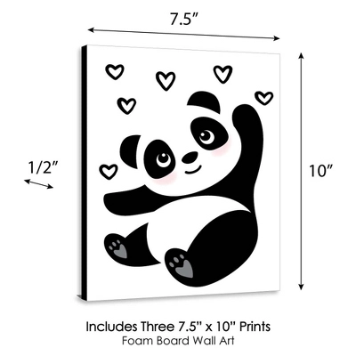 Big Dot Of Happiness Party Like A Panda Bear - Nursery Wall Art, Kids Room Decor And Panda Home Decor - Gift Ideas - 7.5 X 10 Inches - Set Of 3 Prints 5 Big Dot Of Happiness Party Like A Panda Bear - Nursery Wall Art, Kids Room Decor And Panda Home Decor - Gift Ideas - 7.5 X 10 Inches - Set Of 3 Prints - Image 3
