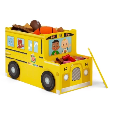 Delta Children Cocomelon School Bus Toy Box - Greenguard Gold Certified 5 Delta Children Cocomelon School Bus Toy Box - Greenguard Gold Certified - Image 3