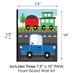 Big Dot Of Happiness Cars, Trains, And Airplanes - Transportation Nursery Wall Art And Kids Room Decor - 7.5 X 10 Inches - Set Of 3 Prints -Love To Dream Baby Shop GUEST 9c5dbc7b 2bfb 41d3 a985 ca1267a3bf8a