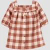 Carter's Just One You®️ Baby Girls' Gingham Dress - Brown
