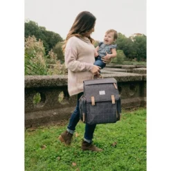 Eddie Bauer Cascade Plaid Diaper Bag - Gray -Love To Dream Baby Shop GUEST a105fbde 6e95 4eb2 a584 604685c56565