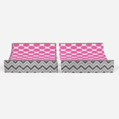 Bacati - Gray Zigzag Pink Dots Muslin Changing Pad Cover.... -Love To Dream Baby Shop GUEST a27ca6d7 182e 419c bc00 c6da831b4530