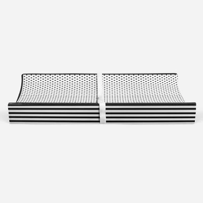 Bacati - Dots/Pin Stripes Black/White Pin Dots Changing Pad Cover 7 Bacati - Dots/Pin Stripes Black/White Pin Dots Changing Pad Cover - Image 5