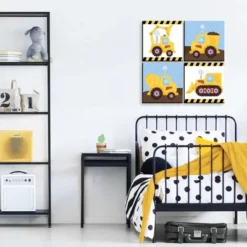 Big Dot Of Happiness Construction Truck - Kids Room, Nursery Decor And Home Decor - 11 X 11 Inches Nursery Wall Art - Set Of 4 Prints For Baby's Room -Love To Dream Baby Shop GUEST a376dd95 7ced 4693 b062 81c29c8d899f