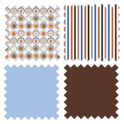 Bacati - Mod Sports Blue Orange Chocolate 6 Pc Crib Bedding Set With Long Rail Guard Cover -Love To Dream Baby Shop GUEST a3e479f6 4f38 40fb a58a 212e852d5f65