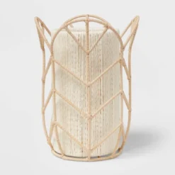 Rattan Tulip Cylinder Bedside Kids' Lamp - Pillowfort™ -Love To Dream Baby Shop GUEST a6a32faa 8bb7 4ba8 ae24 f9245a588589