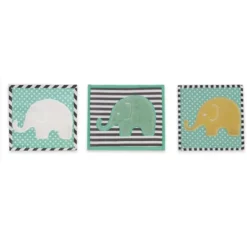 Bacati - Elephants Mint/Yellow/Gray 10 Pc Crib Bedding Set With Long Rail Guard Cover -Love To Dream Baby Shop GUEST a779bd53 1bc2 4d5a 974d d9735c40e750