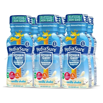PediaSure Grow & Gain Kids' Nutritional Shake Vanilla - 6 Ct/48 Fl Oz 4 PediaSure Grow & Gain Kids' Nutritional Shake Vanilla - 6 Ct/48 Fl Oz - Image 2
