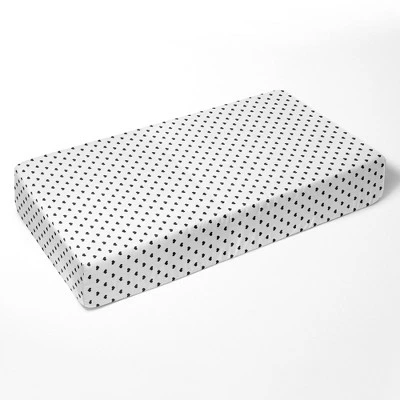 Bacati - Hearts Black Muslin 100 Percent Cotton Universal Baby US Standard Crib Or Toddler Bed Fitted Sheet 3 Bacati - Hearts Black Muslin 100 Percent Cotton Universal Baby US Standard Crib Or Toddler Bed Fitted Sheet