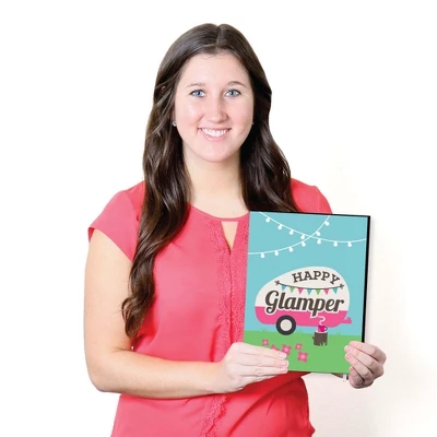 Big Dot Of Happiness Let's Go Glamping - Nursery Wall Art, Kids Room Decor & Camping Home Decorations - Gift Ideas -7.5 X 10 Inches - Set Of 3 Prints 6 Big Dot Of Happiness Let's Go Glamping - Nursery Wall Art, Kids Room Decor & Camping Home Decorations - Gift Ideas -7.5 X 10 Inches - Set Of 3 Prints - Image 4