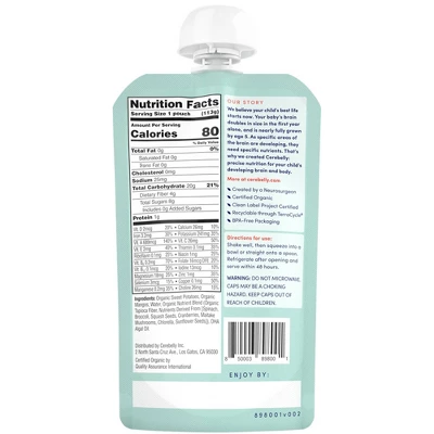 Cerebelly Organic Sweet Potato And Mango Baby Food Pouch - 6pk/24oz 3 Cerebelly Organic Sweet Potato And Mango Baby Food Pouch - 6pk/24oz