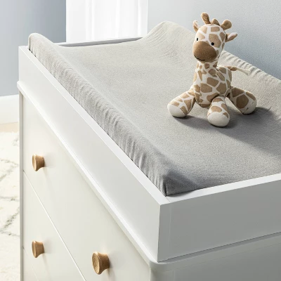 Muslin Changing Pad Cover - Gray - Cloud Island™ 3 Muslin Changing Pad Cover - Gray - Cloud Island™