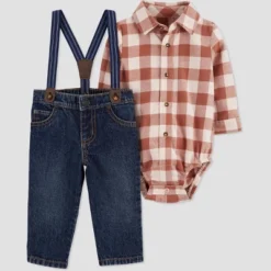 Carter's Just One You®️ Baby Boys' Plaid Top & Bottom Set - Brown 9 Carter's Just One You®️ Baby Boys' Plaid Top & Bottom Set - Brown -Love To Dream Baby Shop GUEST abe1329d 20e2 4833 87d5 2b4c588f579e