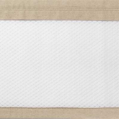 BreathableBaby Breathable Mesh Crib Liner - Deluxe Linen Collection - Natural Linen 4 BreathableBaby Breathable Mesh Crib Liner - Deluxe Linen Collection - Natural Linen - Image 2