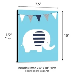 Big Dot Of Happiness Blue Elephant - Baby Boy Nursery Wall Art And Kids Room Decorations - Gift Ideas - 7.5 X 10 Inches - Set Of 3 Prints 9 Big Dot Of Happiness Blue Elephant - Baby Boy Nursery Wall Art And Kids Room Decorations - Gift Ideas - 7.5 X 10 Inches - Set Of 3 Prints -Love To Dream Baby Shop GUEST ac95f4c5 52b5 47f1 b4d8 09ed5f29457e