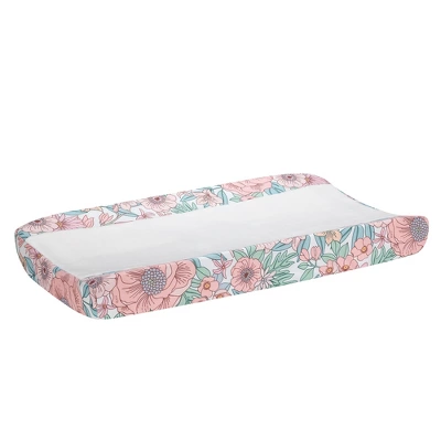 Lambs & Ivy Giraffe And A Half Liberty Floral Watercolor Changing Pad Cover 4 Lambs & Ivy Giraffe And A Half Liberty Floral Watercolor Changing Pad Cover - Image 2