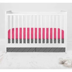 Bacati - Love Black Fuschia 10 Pc Crib Bedding Set With Long Rail Guard Cover 19 Bacati - Love Black Fuschia 10 Pc Crib Bedding Set With Long Rail Guard Cover -Love To Dream Baby Shop GUEST aea1d22a a67a 44c8 88e1 92cc8e52fad1