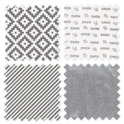 Bacati - Love Gray/Silver Set Of 2 Small Side Crib Rail Guard Covers -Love To Dream Baby Shop GUEST af9c3172 68f1 498c 97cf dfb2e36374ce