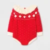 Baby Girls' Fair Isle Sweater Romper - Cat & Jack™ Red -Love To Dream Baby Shop GUEST afc4b62a f919 4841 aec7 160321510913