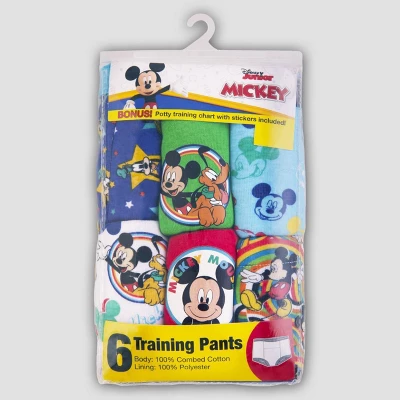 Toddler Boys' Mickey Mouse 6pk Training Underwear 3 Toddler Boys' Mickey Mouse 6pk Training Underwear