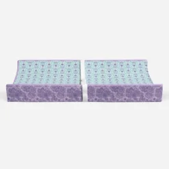 Bacati - Isabella Paisley Aqua/Lilac/Purple Floret Changing Pad Cover -Love To Dream Baby Shop GUEST b36fab7c d77d 43b4 aef9 b59f8bfc17f7