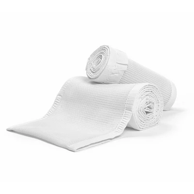 BreathableBaby Breathable Mesh Crib Liner - Deluxe Ruffle Collection - White 4 BreathableBaby Breathable Mesh Crib Liner - Deluxe Ruffle Collection - White - Image 2