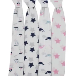 Bacati - Little Sailor Blue/Navy/Pink Girls Muslin Swaddling Blankets Set Of 4 7 Bacati - Little Sailor Blue/Navy/Pink Girls Muslin Swaddling Blankets Set Of 4 -Love To Dream Baby Shop GUEST b5f73fcc d9f7 44d1 8535 acd42da2fcc8