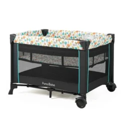 Pamo Babe Portable Nursery Center Foldable Bassinet Play Yard Crib Sleeper With Travel Cot, Changing Table Diaper Station, Mobile, & Carry Bag, Orange -Love To Dream Baby Shop GUEST b6fa8796 aba4 4df5 82e5 ef4f5742d91d