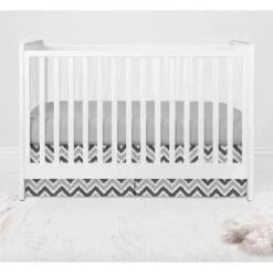 Bacati - Ikat Chevron White Grey Neutral 10 Pc Crib Set With 2 Crib Fitted Sheets 4 Muslin Swaddling Blankets -Love To Dream Baby Shop GUEST b78e42f5 33e1 4ed7 96cf e2ecb5c1ee67 1