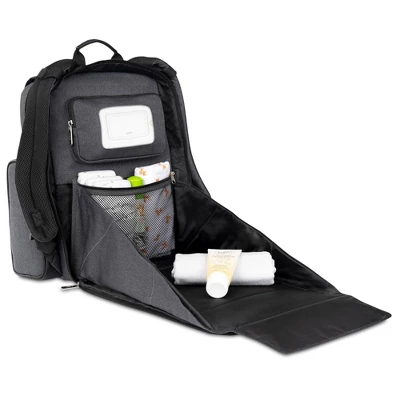 Baby Brezza Dante Back Pack Diaper Bag - Black 3 Baby Brezza Dante Back Pack Diaper Bag - Black
