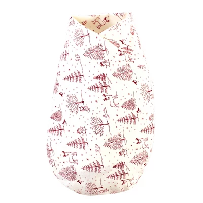 Touched By Nature Baby Girl Organic Cotton Swaddle Blanket And Headband Or Cap, Winter Woodland, One Size 4 Touched By Nature Baby Girl Organic Cotton Swaddle Blanket And Headband Or Cap, Winter Woodland, One Size - Image 2