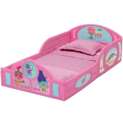 Toddler Trolls World Tour Plastic Sleep And Play Bed With Attached Guardrails - Delta Children -Love To Dream Baby Shop GUEST b84c95a8 b731 4841 adc4 32236197d714