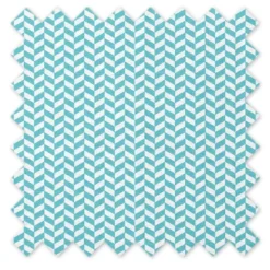 Bacati - Herringbone Quilted Muslin Changing Pad Cover Aqua