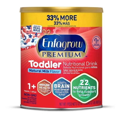 Enfagrow Premium Powder Toddler Formula - 32oz 5 Enfagrow Premium Powder Toddler Formula - 32oz - Image 3