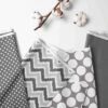 Bacati - Mix N Match Chevron/Dots Crib Rail Guard Set Of 2 Covers White/Gray -Love To Dream Baby Shop GUEST bb4068ab c386 4e42 9cad 621a21419b80