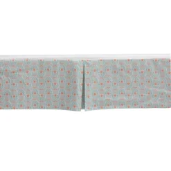 Bacati - Sophia Paisley Aqua/Coral Floret Crib/Toddler Bed Skirt -Love To Dream Baby Shop GUEST bc67e922 e402 47ed aee4 de4212b575c9