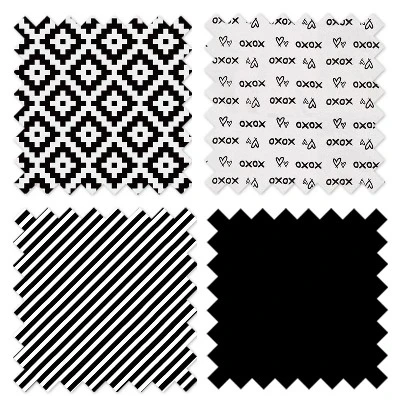 Bacati - Love Black/White Warp Stripes Changing Pad Cover 10 Bacati - Love Black/White Warp Stripes Changing Pad Cover - Image 8