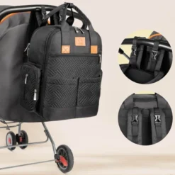 KeaBabies Bree Diaper Bag Backpack, Waterproof Baby Diaper Bags With Changing Pad, Girl, Boy, 2 Kids Travel Essentials (Charcoal) -Love To Dream Baby Shop GUEST c20ddb82 d9f7 4cc3 8720 56f867d7bc60