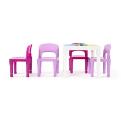 5pc 2 In 1 Square Plastic Activity Table And Chair Set Pink/Purple - Humble Crew -Love To Dream Baby Shop GUEST c278a1d6 c649 451e a074 b517d24d48c0