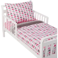 Bacati - Elephants Pink/Fuschia/Gray 4 Pc Toddler Bedding Set 12 Bacati - Elephants Pink/Fuschia/Gray 4 Pc Toddler Bedding Set -Love To Dream Baby Shop GUEST c2e5089d 3f19 4593 96a4 4cdcad720a1f