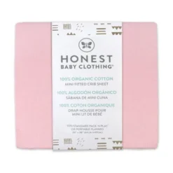 Honest Baby Organic Mini Crib Sheet - Pink