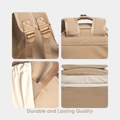 KeaBabies Diaper Bag Backpack Comes With Portable Changing Pad, Baby Bag For Mom, Baby Travel Essential (Latte) 8 KeaBabies Diaper Bag Backpack Comes With Portable Changing Pad, Baby Bag For Mom, Baby Travel Essential (Latte) - Image 6