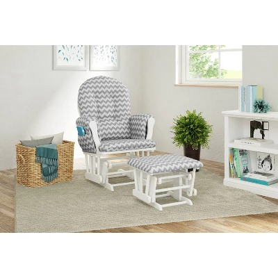 Storkcraft Hoop White Glider And Ottoman 3 Storkcraft Hoop White Glider And Ottoman
