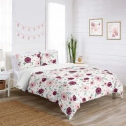 Watercolor Floral Bedding Set Burgundy Wine/Pink - Sweet Jojo Designs -Love To Dream Baby Shop GUEST c7070ef5 b7fb 43cf a6fc dfbfa5d15407
