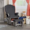 Suite Bebe Victoria Glider And Ottoman - Gray Wood And Dark Gray Fabric -Love To Dream Baby Shop GUEST c8011f0e 4e61 465a aa8a 589679c3dce0