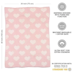 Living Textiles|Chenille Baby Blanket - Pink Hearts 7 Living Textiles|Chenille Baby Blanket - Pink Hearts -Love To Dream Baby Shop GUEST c8b7c67d c05c 4d7c af7e 95e9f86f3cf7