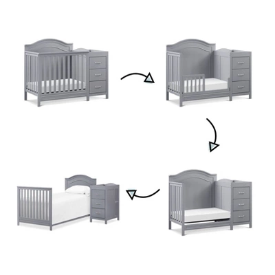 DaVinci Charlie 4-in-1 Convertible Mini Crib & Changer 4 DaVinci Charlie 4-in-1 Convertible Mini Crib & Changer - Image 2