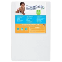 Dream On Me Portable Crib And Toddler Mattresses - White -Love To Dream Baby Shop GUEST c9f8528d ecde 45f0 bade c014025ec296