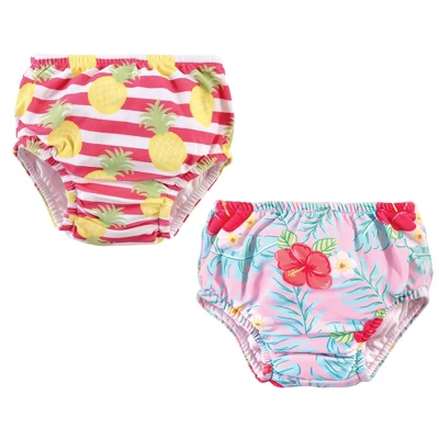 Hudson Baby Infant And Toddler Girl Swim Diapers, Tropical Floral 6 Hudson Baby Infant And Toddler Girl Swim Diapers, Tropical Floral - Image 4